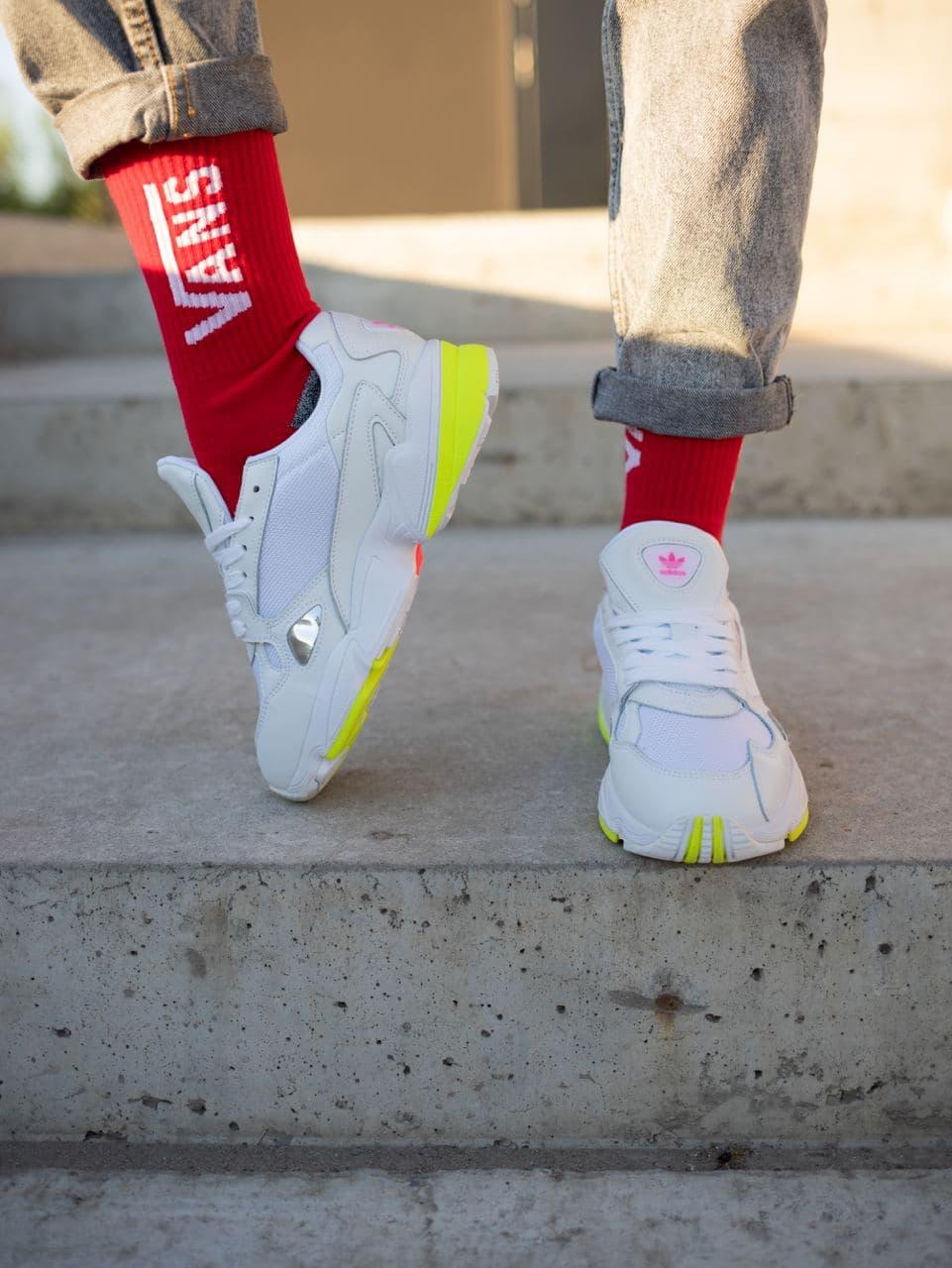 Adidas Falcon White Yellow