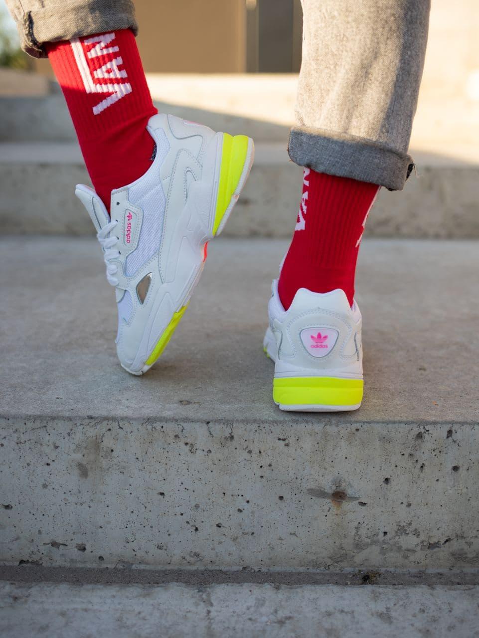 Adidas Falcon White Yellow
