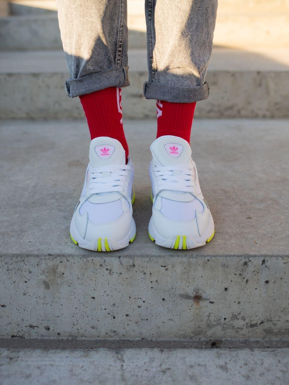 Adidas Falcon White Yellow