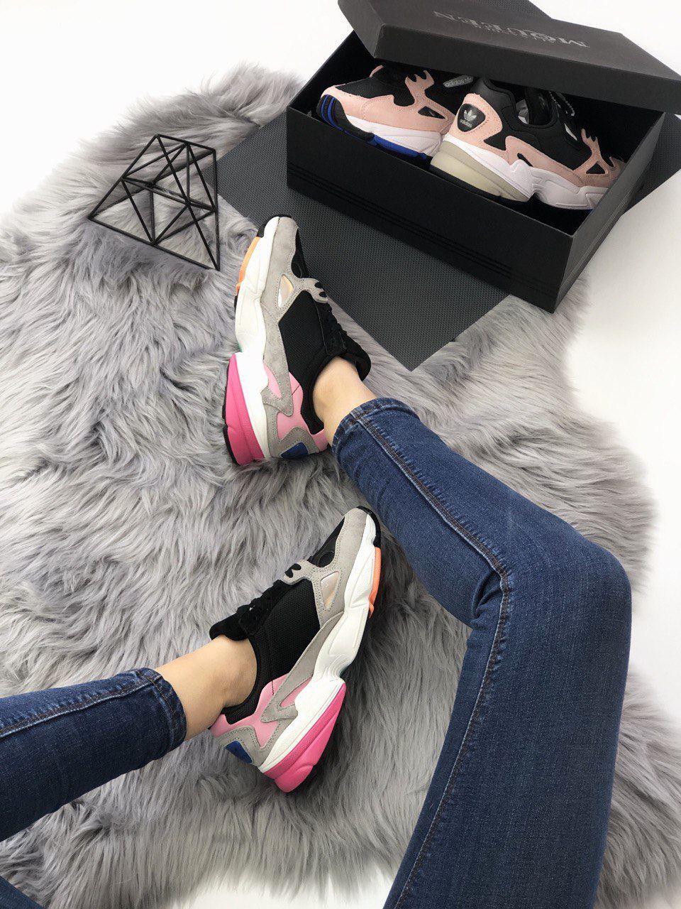 Adidas Falcon Black Orange Pink