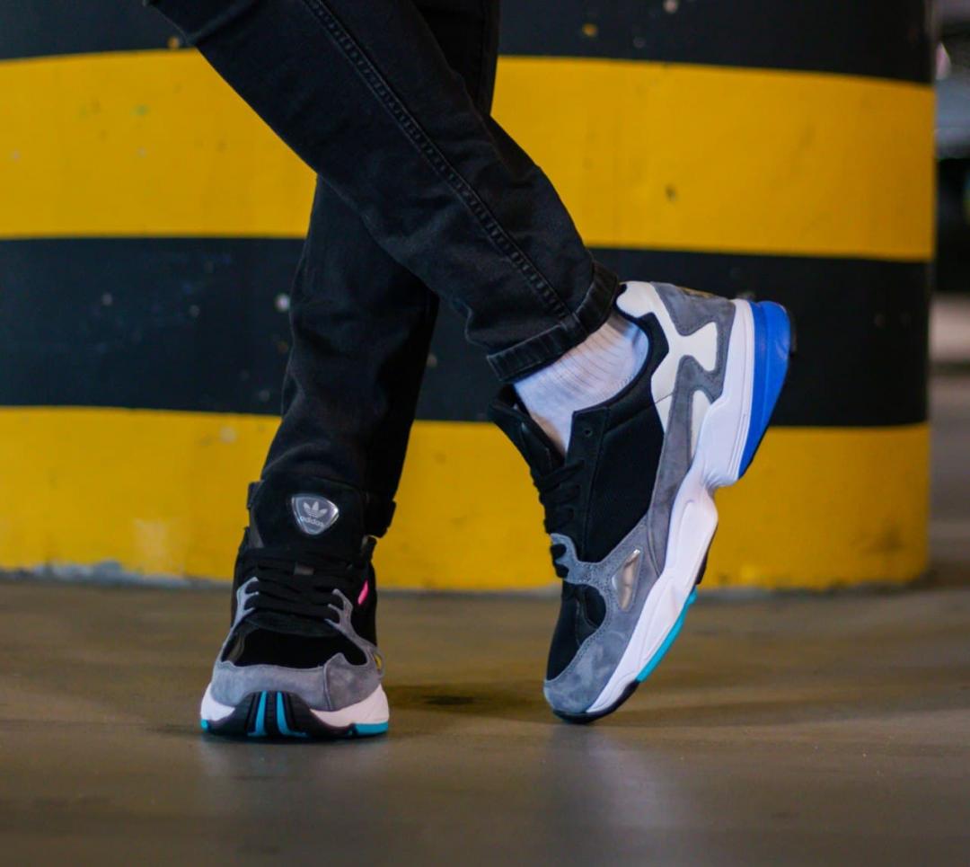 Adidas Flacon Black Blue Grey