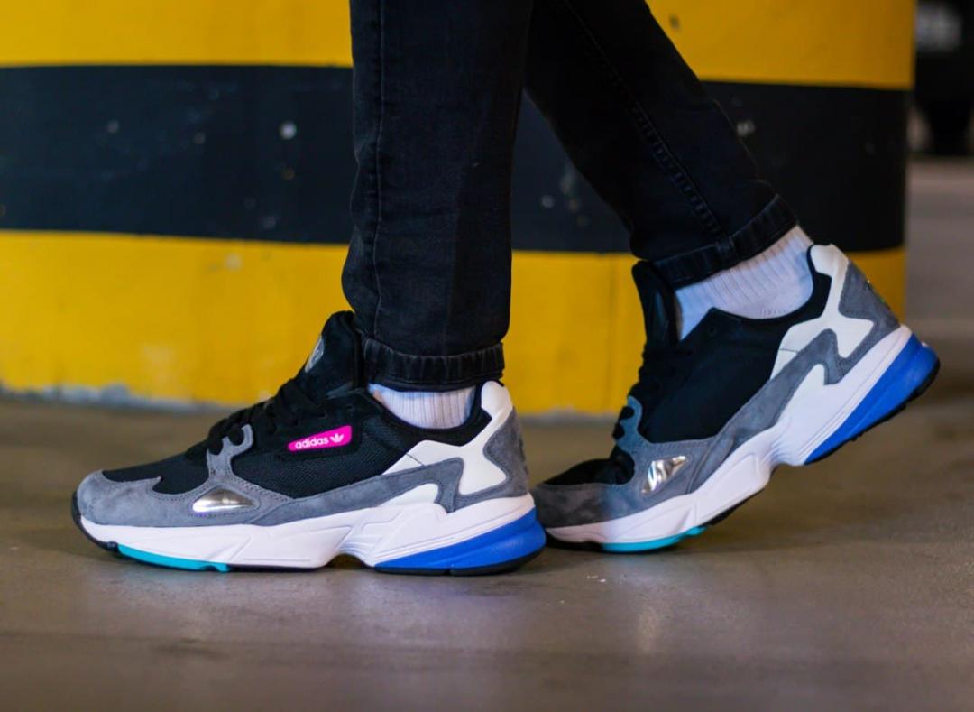 Adidas Flacon Black Blue Grey