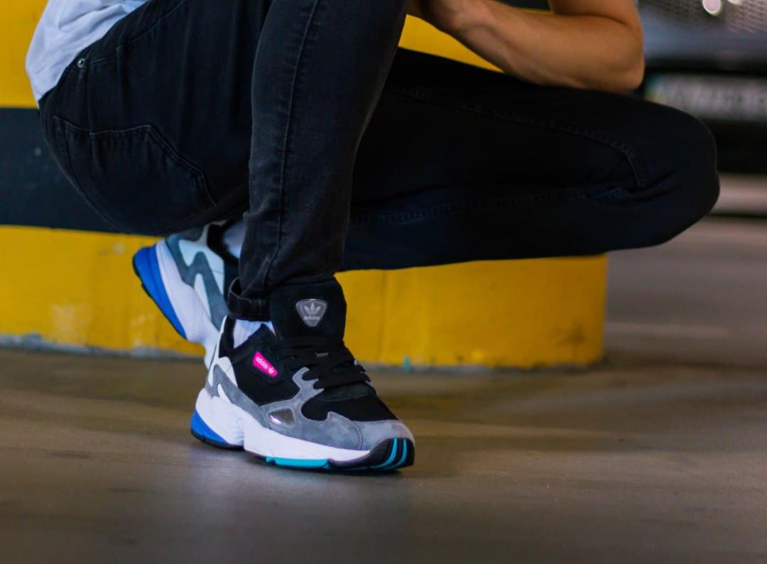 Adidas Flacon Black Blue Grey
