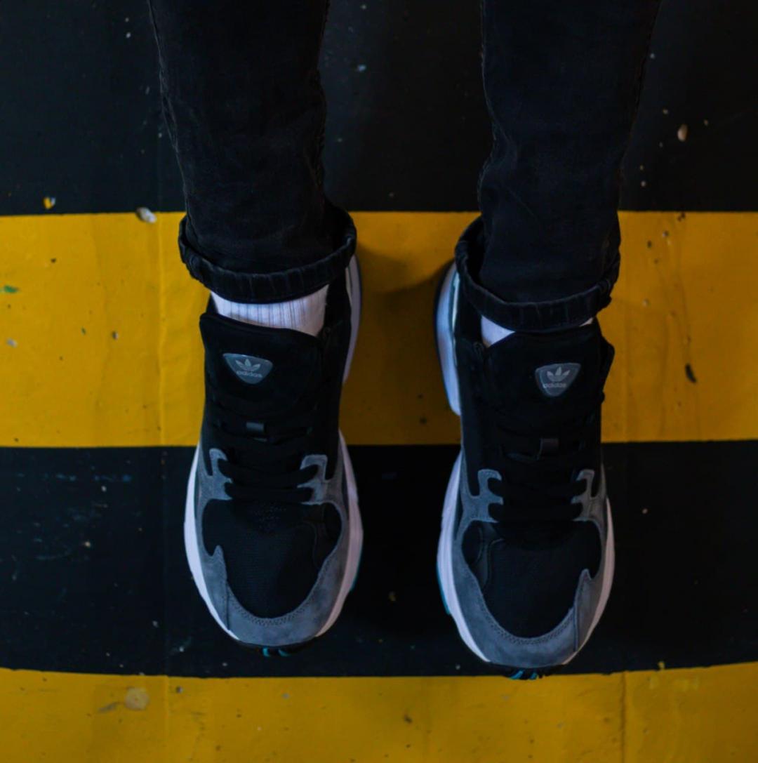 Adidas Flacon Black Blue Grey