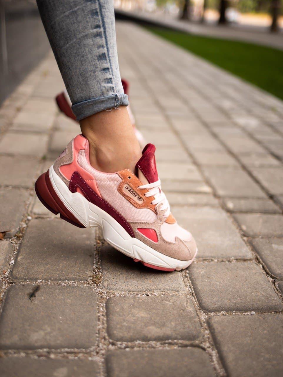 Adidas Falcon Pink Burgundy