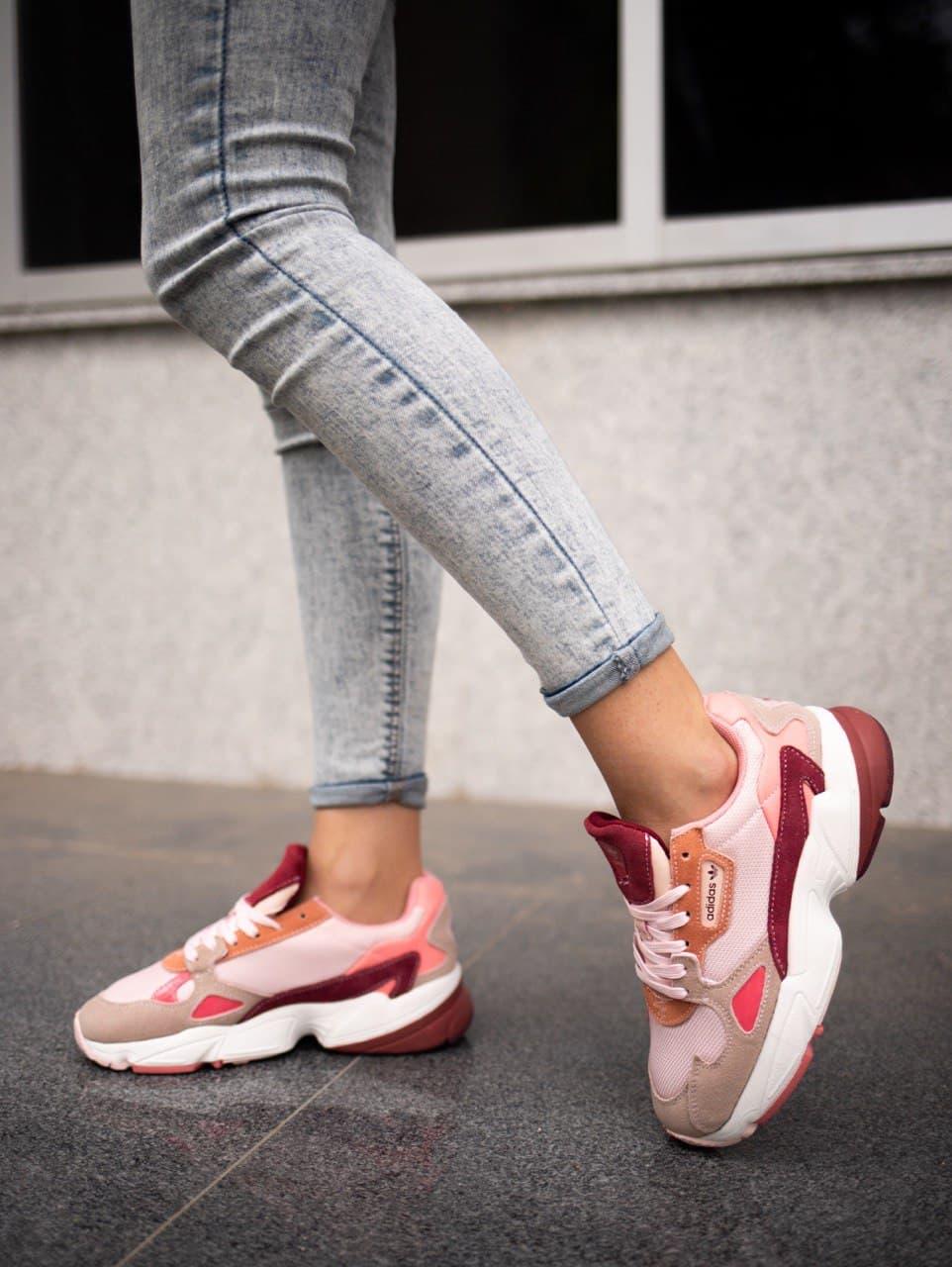Adidas Falcon Pink Burgundy