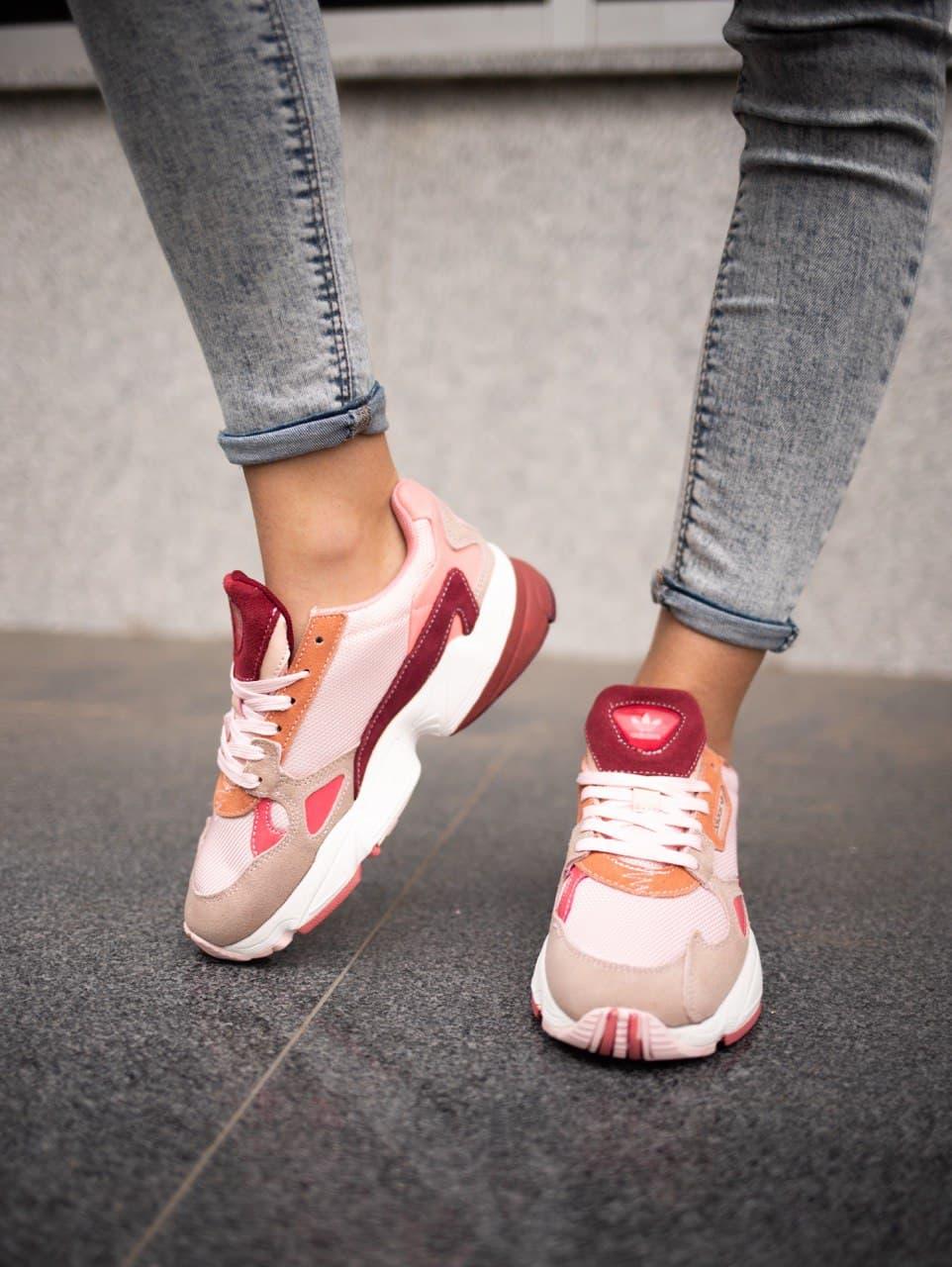 Adidas Falcon Pink Burgundy