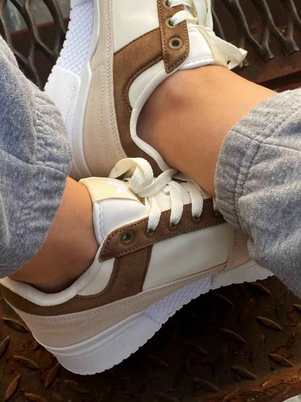 Adidas Forum Bold White Beige Brown