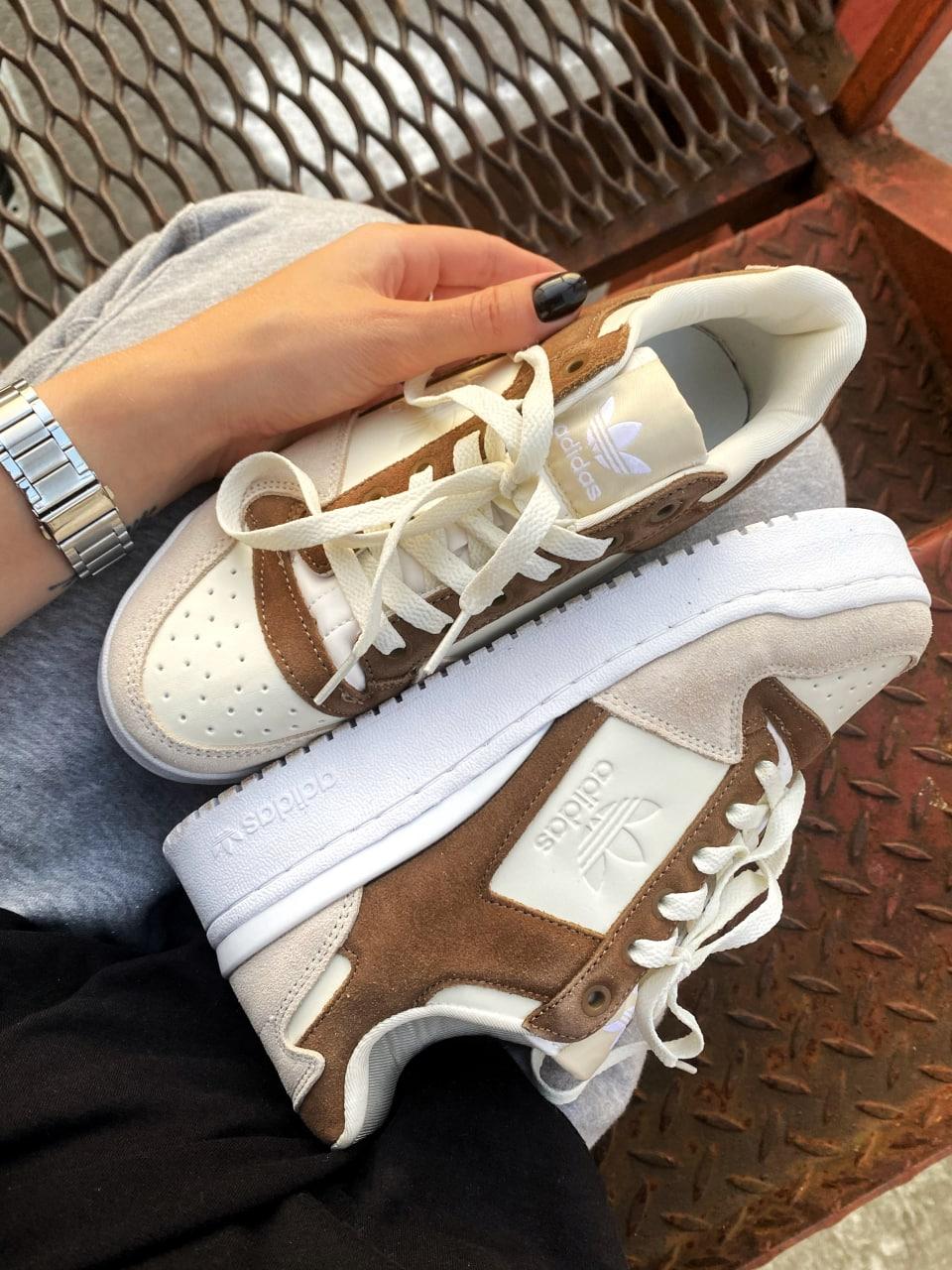 Adidas Forum Bold White Beige Brown
