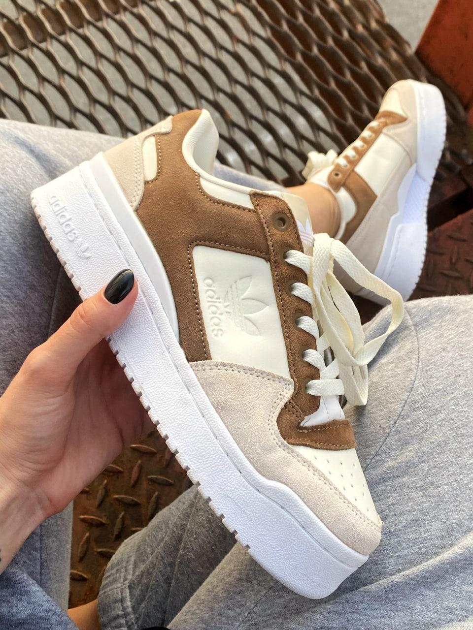 Adidas Forum Bold White Beige Brown
