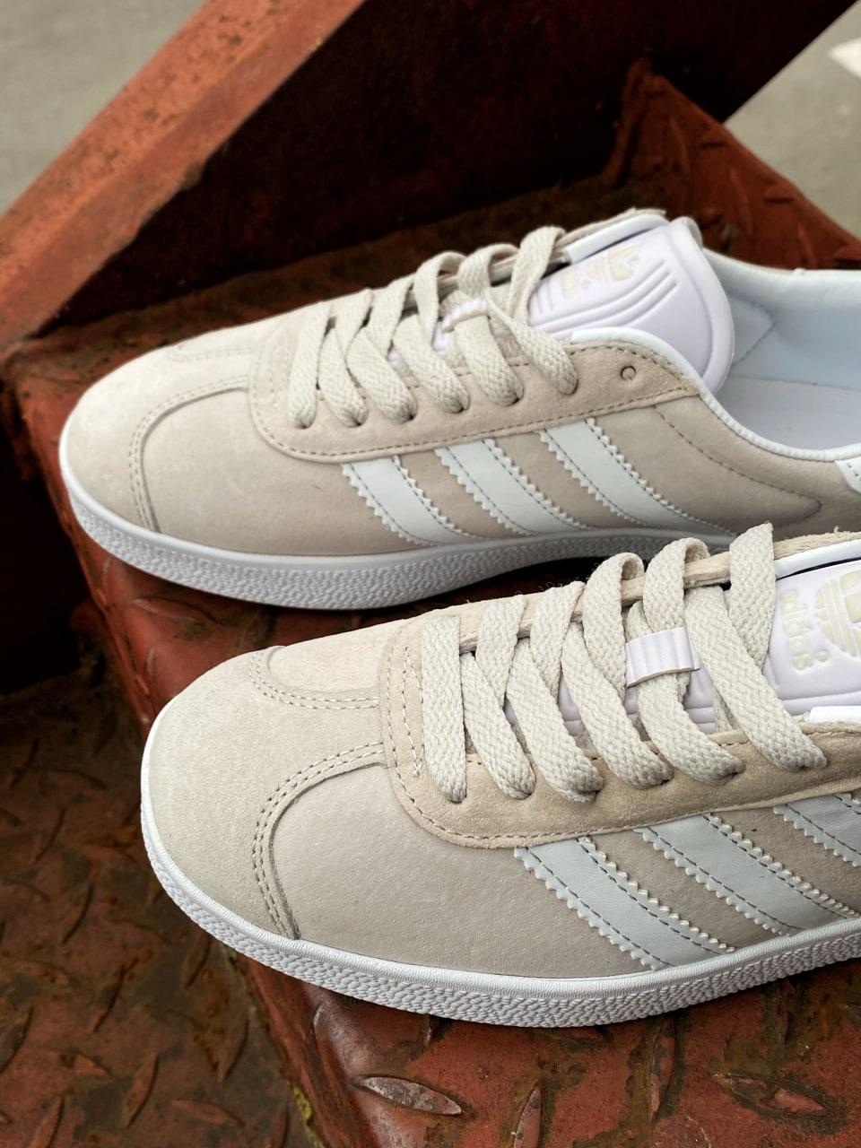 Adidas Gazelle White Grey