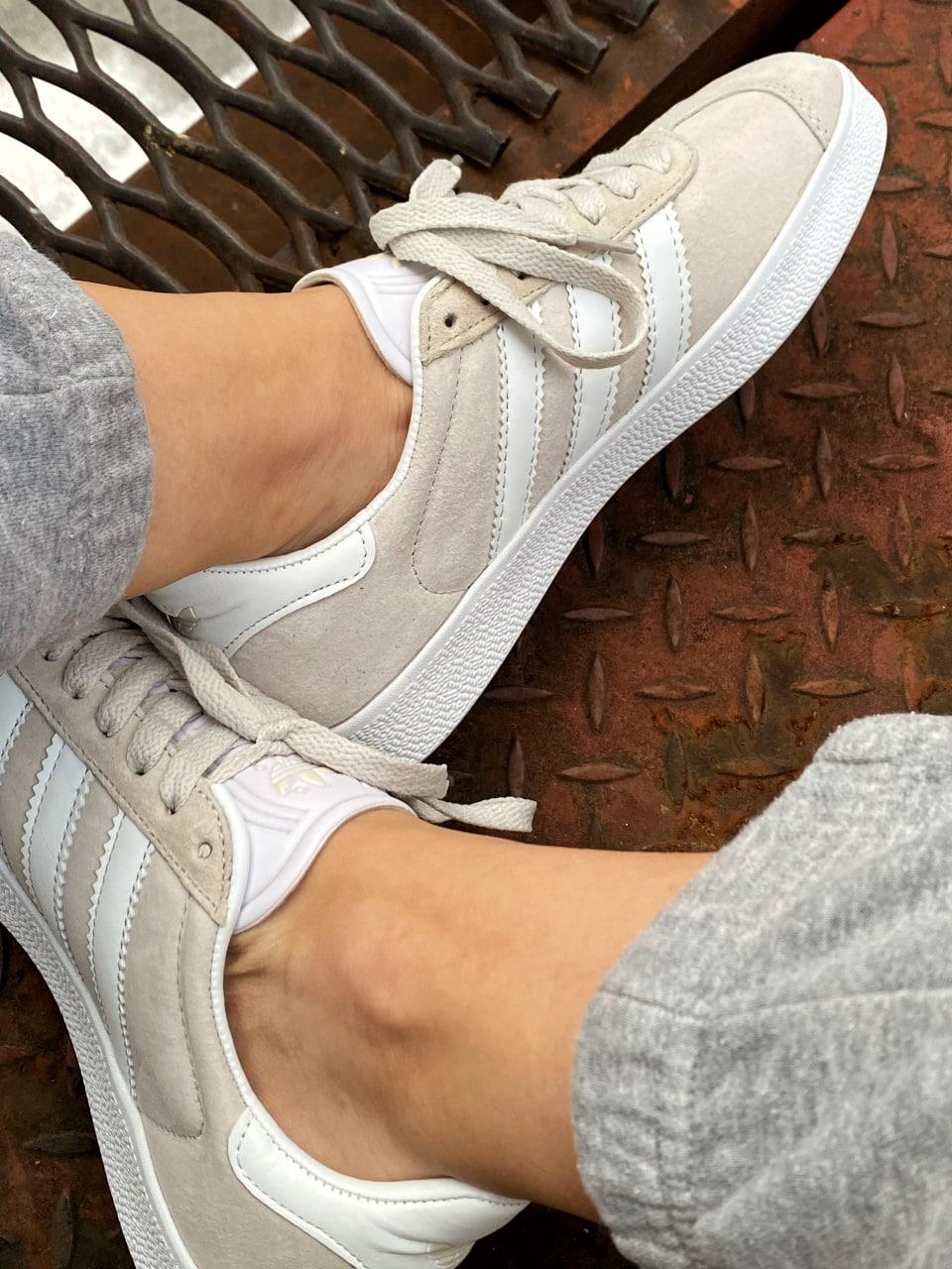 Adidas Gazelle White Grey