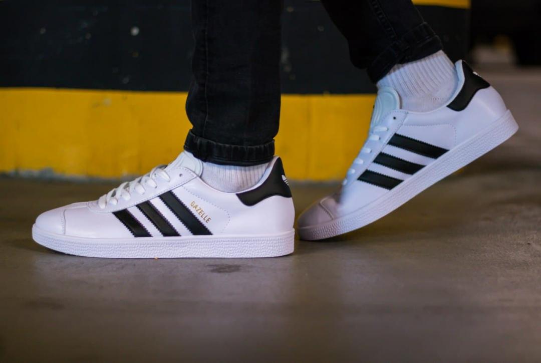Adidas Gazelle White Black
