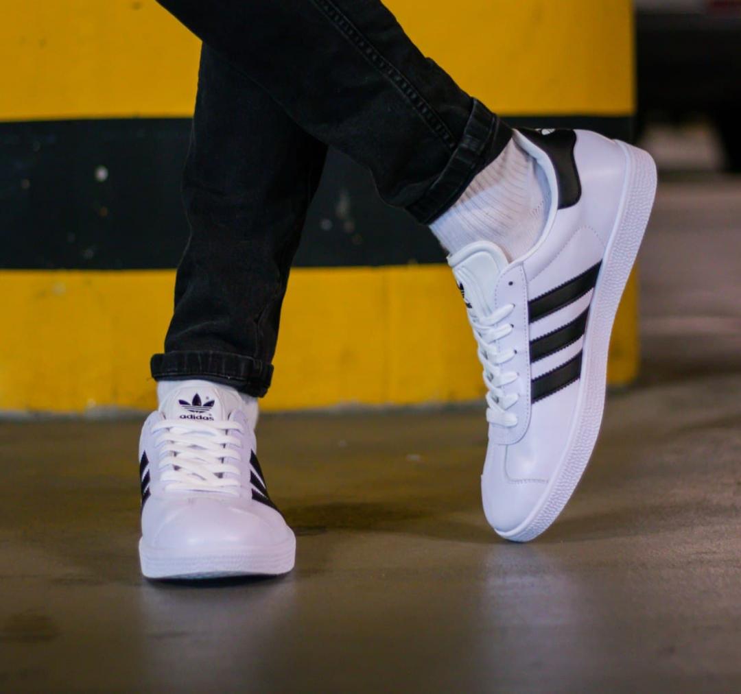 Adidas Gazelle White Black