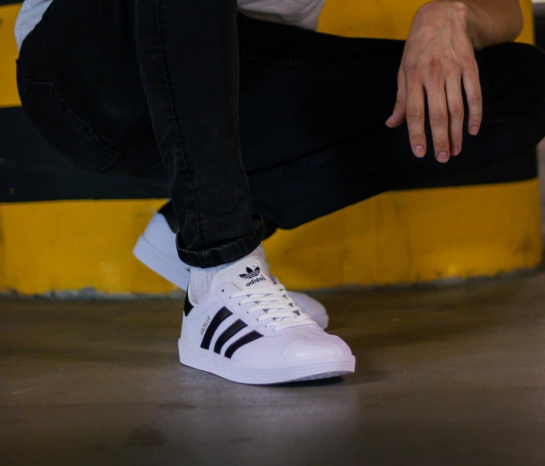 Adidas Gazelle White Black