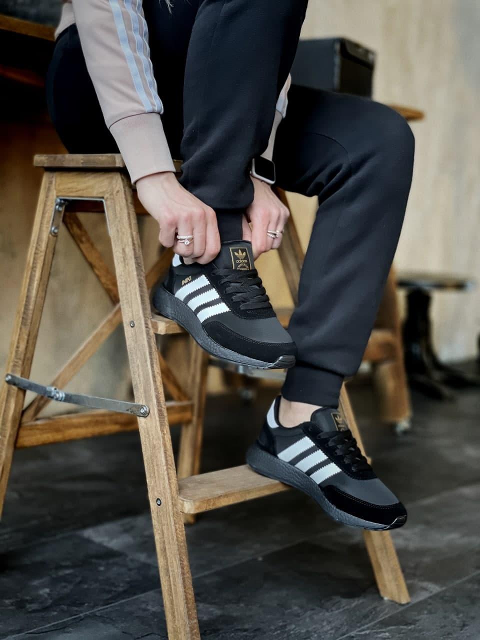 Adidas Iniki Black White 2