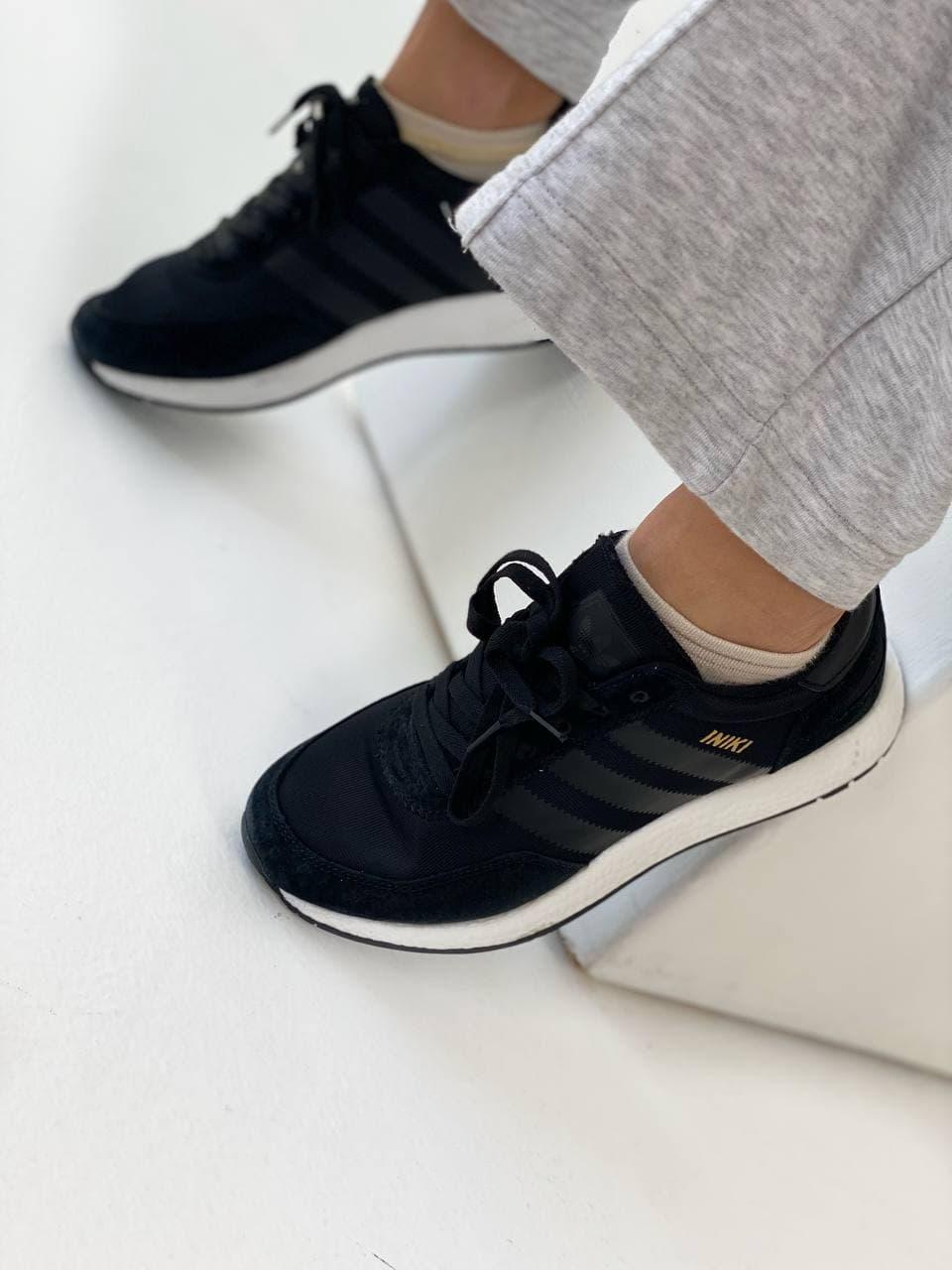 Adidas Iniki Black White 3