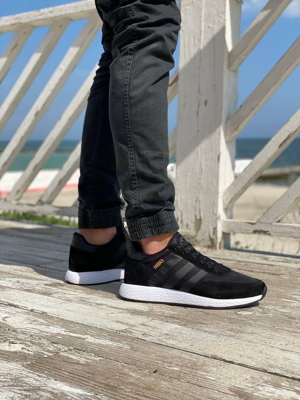 Adidas Iniki Black White 3