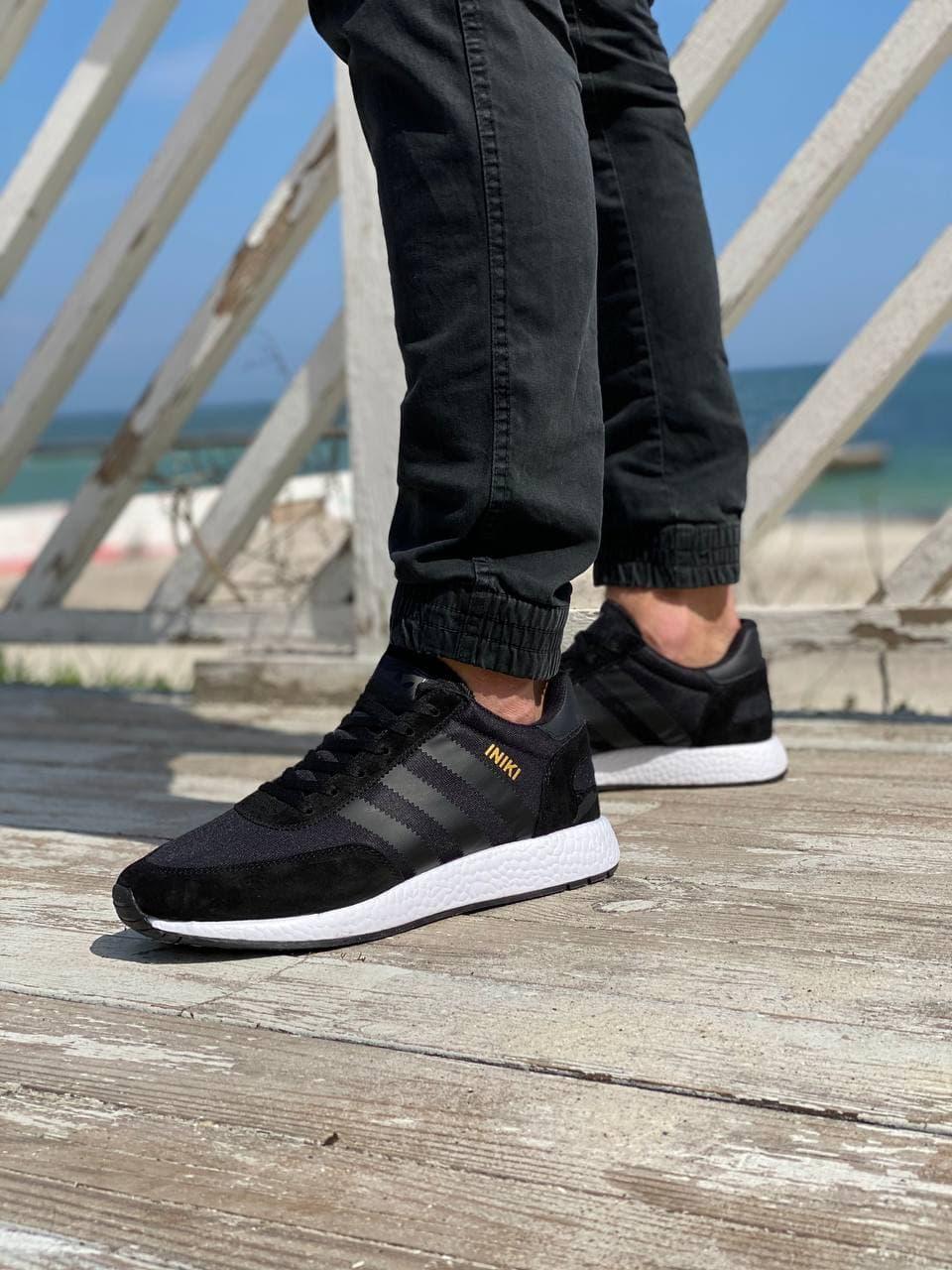 Adidas Iniki Black White 3