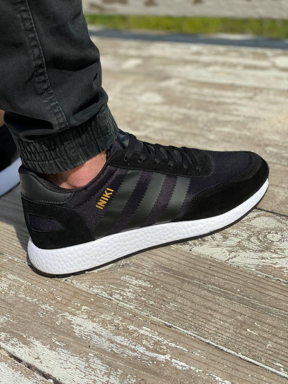 Adidas Iniki Black White 3