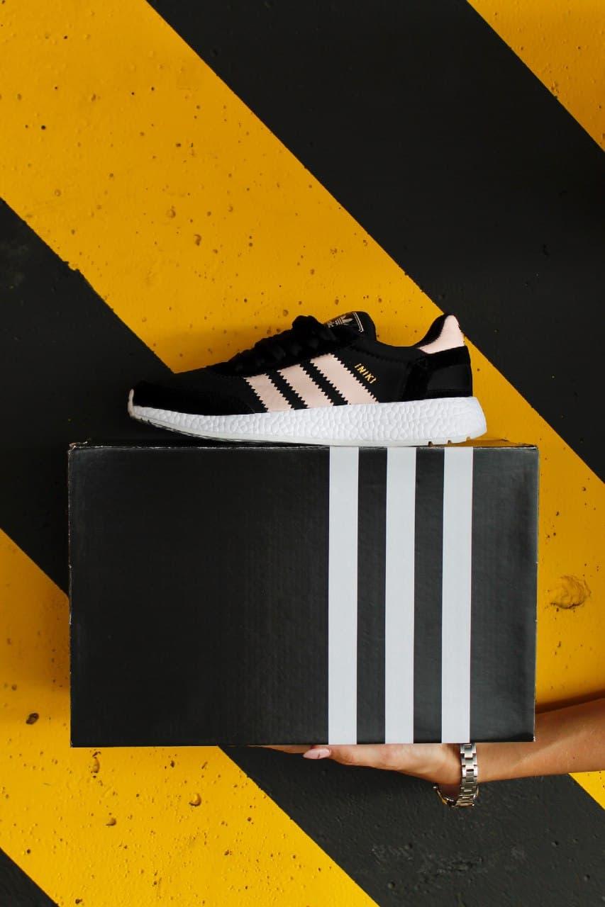 Adidas Iniki Black White Pink