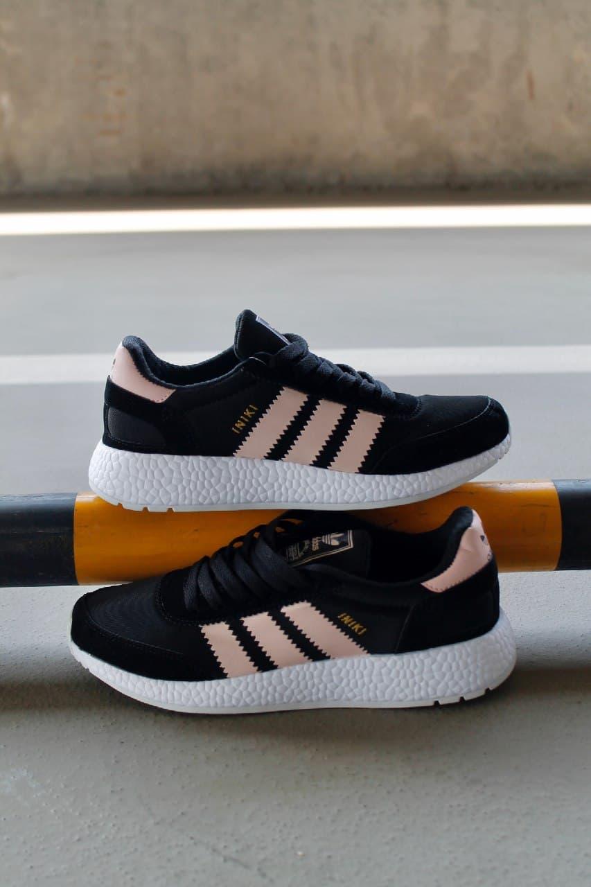 Adidas Iniki Black White Pink