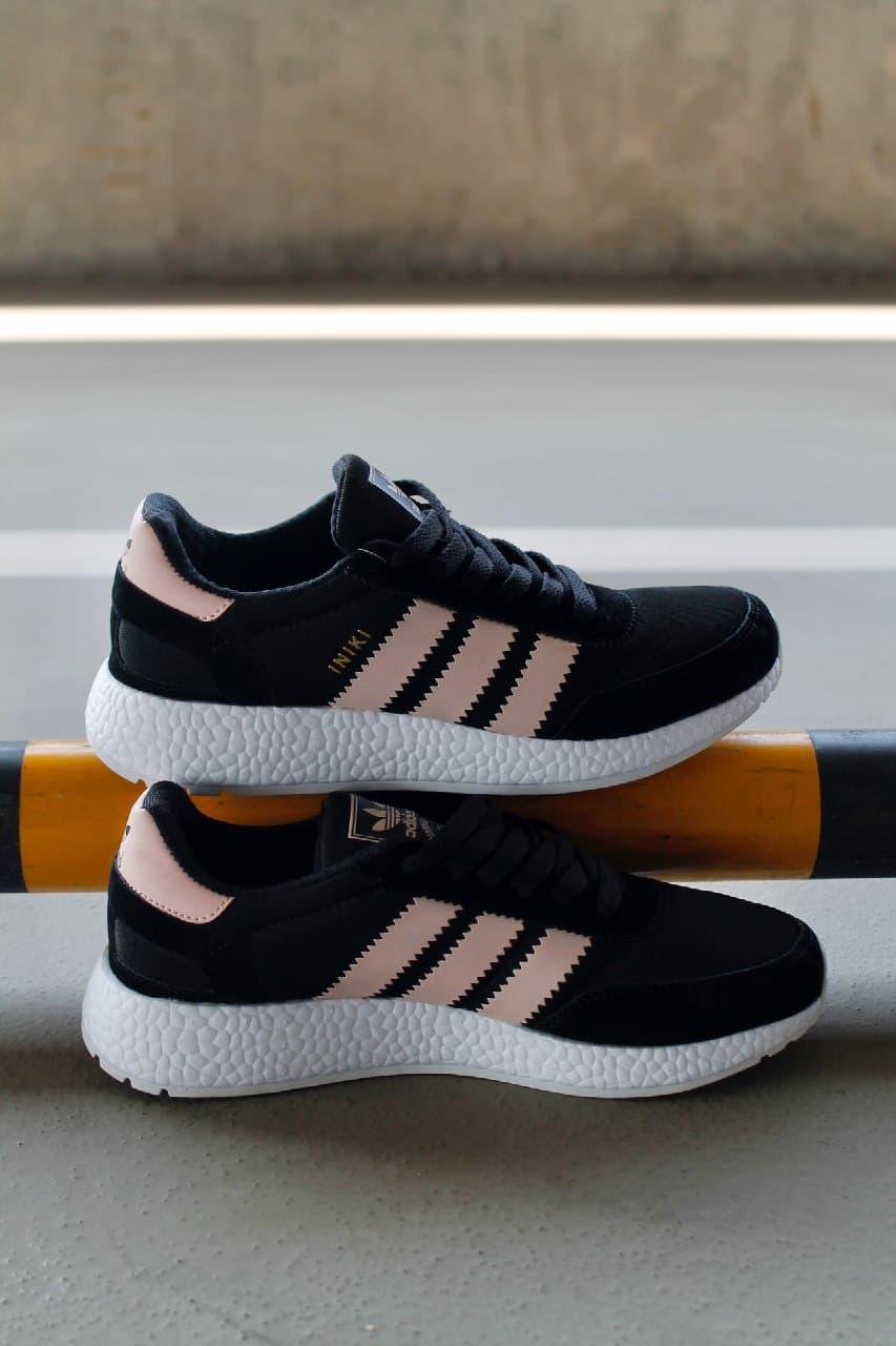 Adidas Iniki Black White Pink