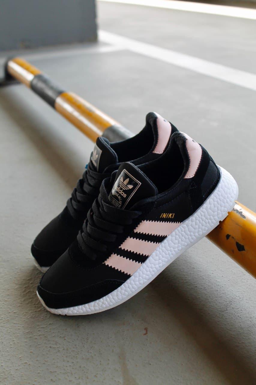Adidas Iniki Black White Pink