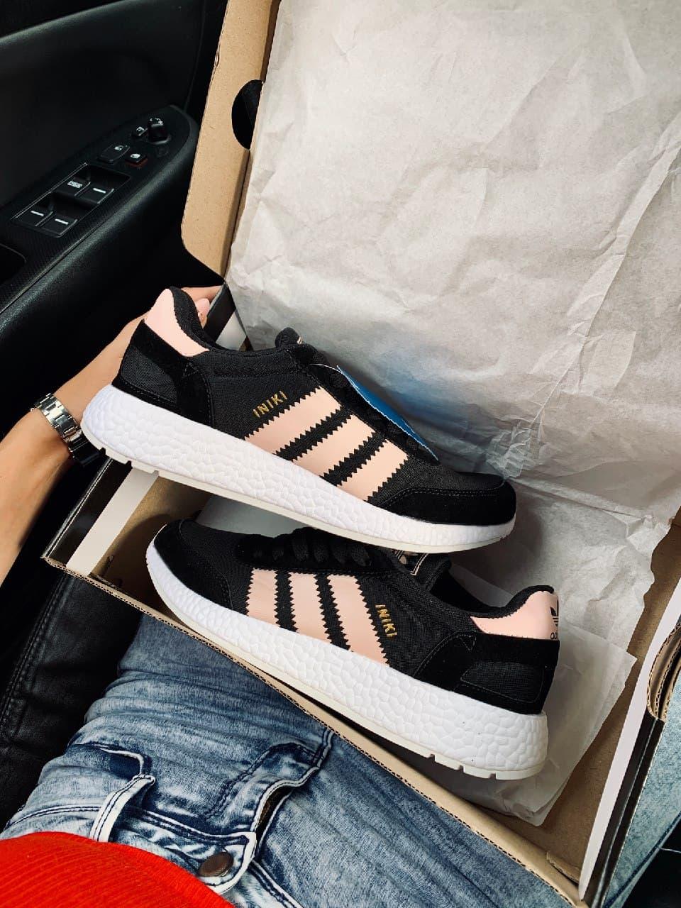 Adidas Iniki Black White Pink