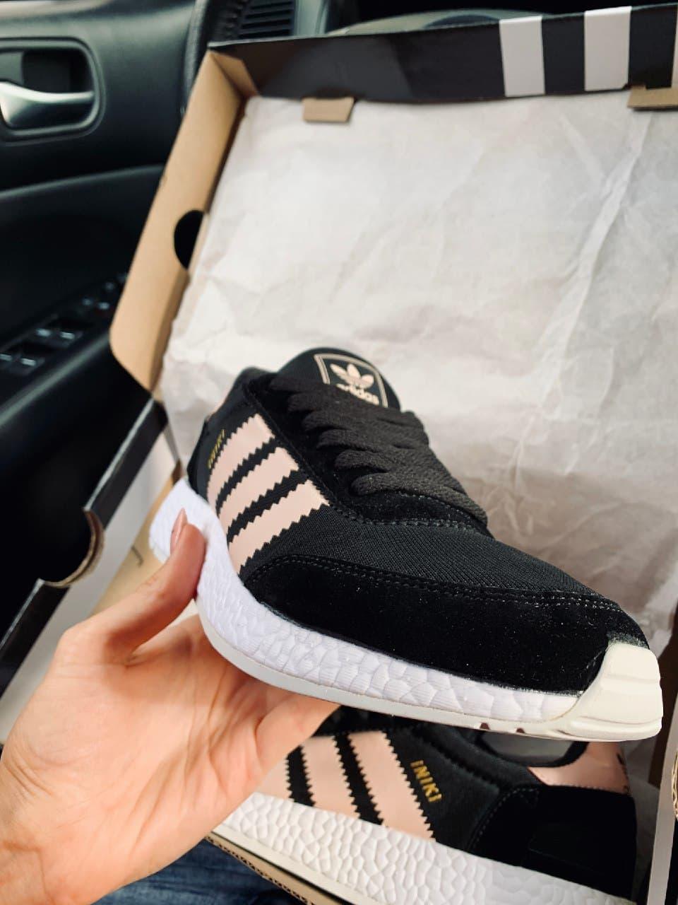Adidas Iniki Black White Pink