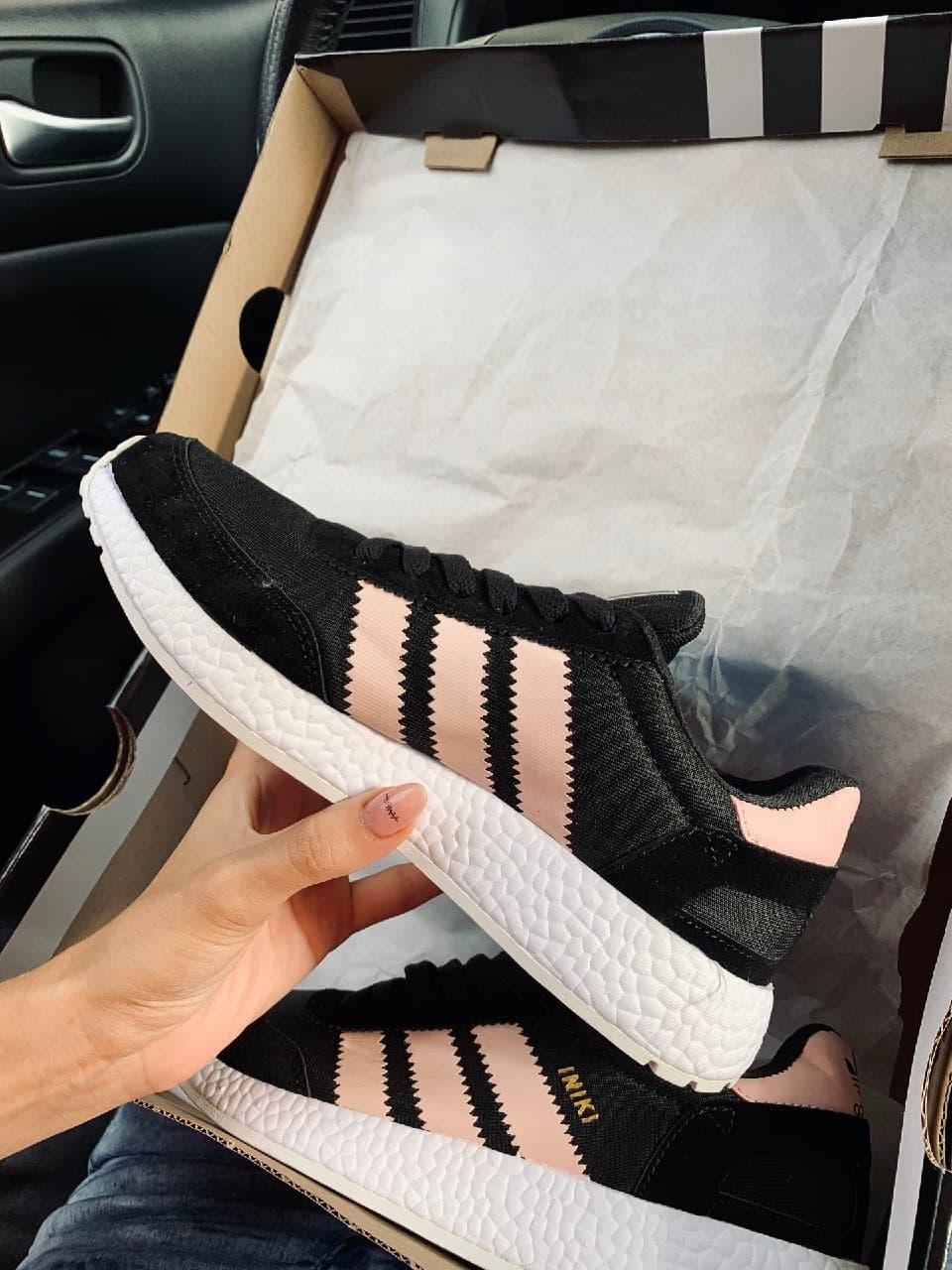 Adidas Iniki Black White Pink