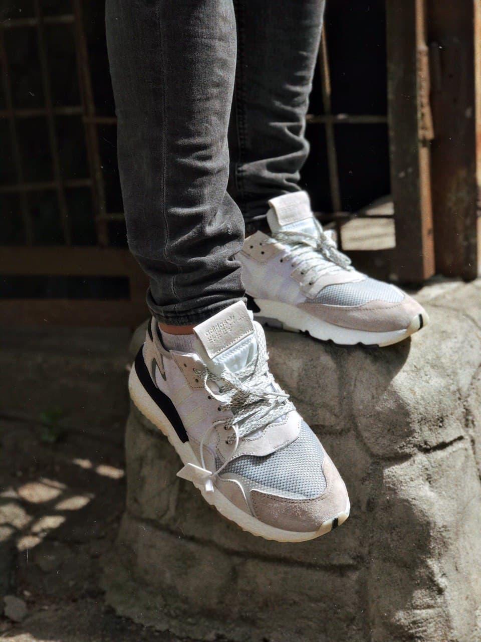 Adidas Nite Jogger Beige Black White