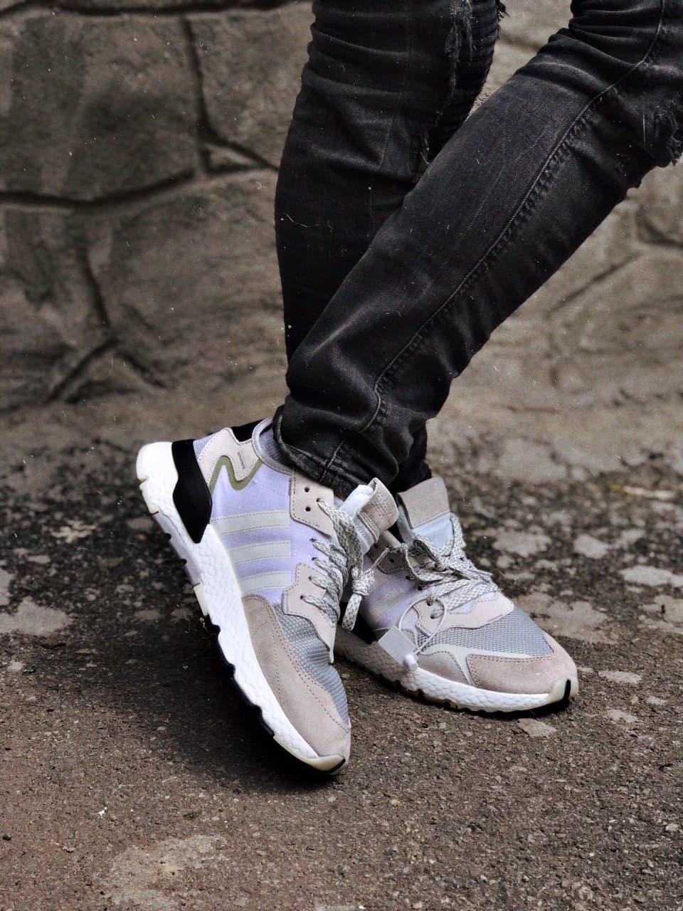 Adidas Nite Jogger Beige Black White