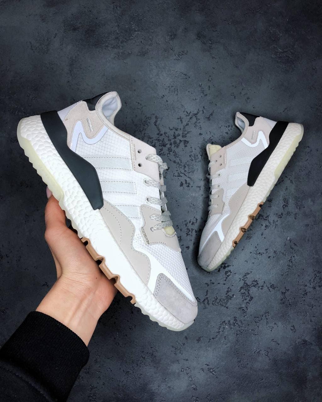 Adidas Nite Jogger Beige Black White