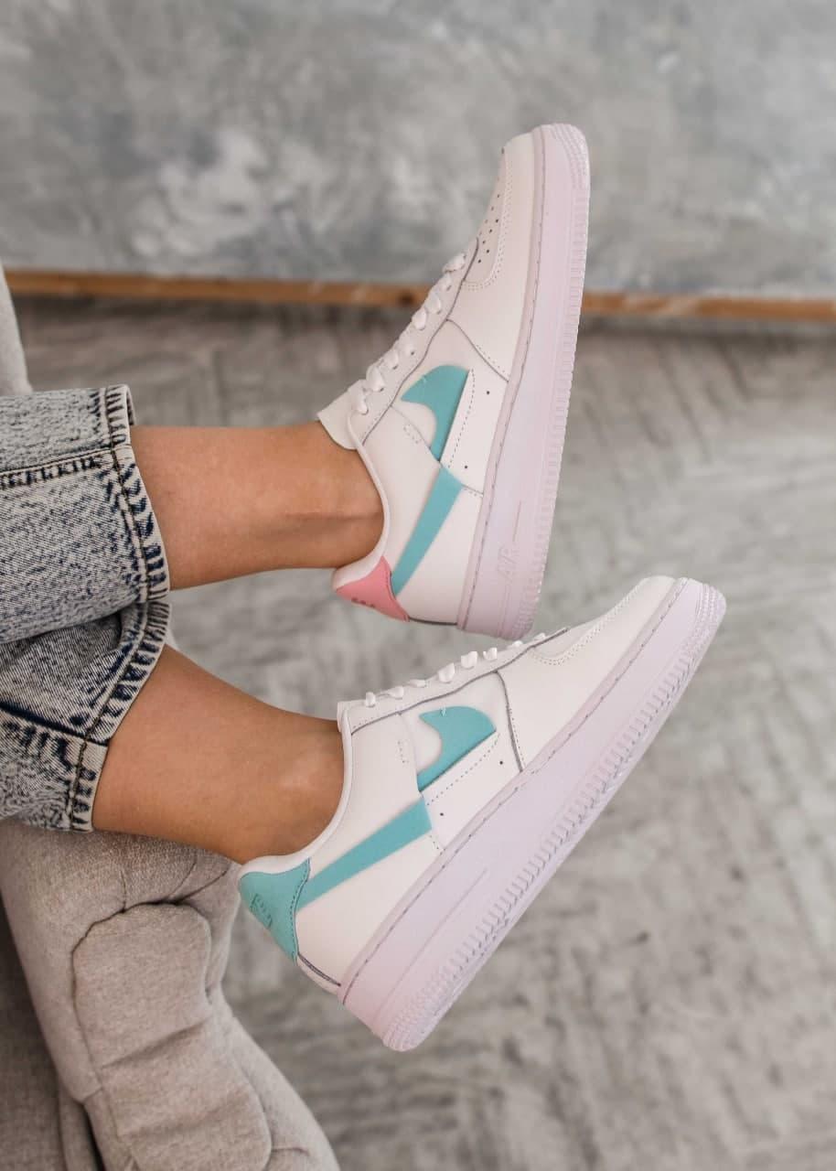 Nike Air Force 1 LX WMNS White Pink Blue