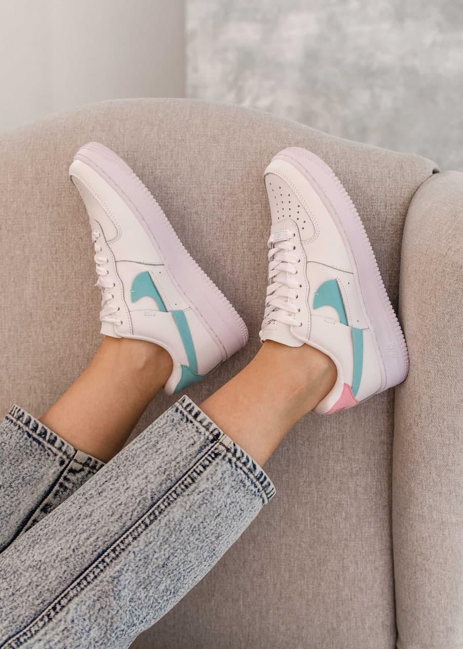 Nike Air Force 1 LX WMNS White Pink Blue