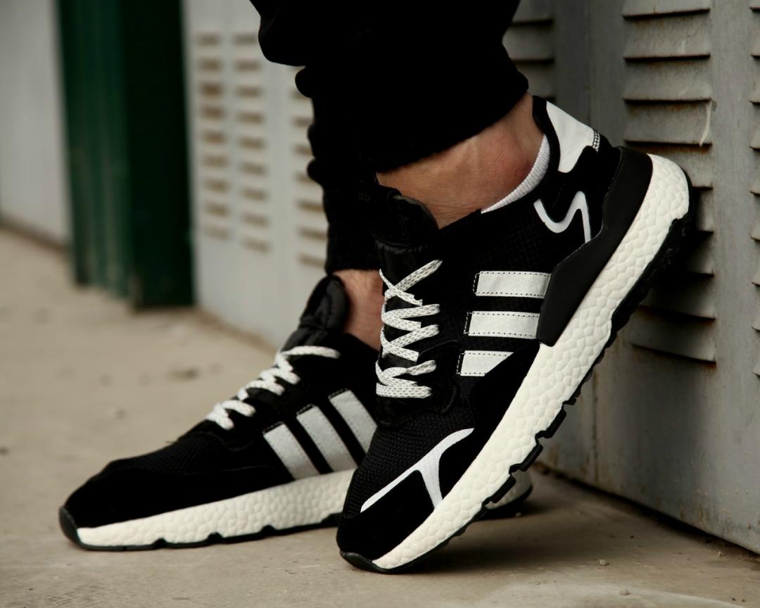 Adidas Nite Jogger Black White