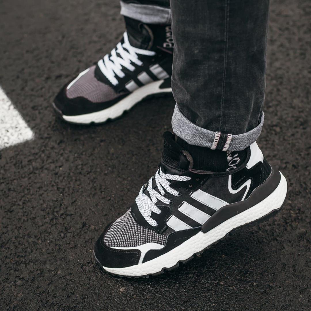 Adidas Nite Jogger Black White
