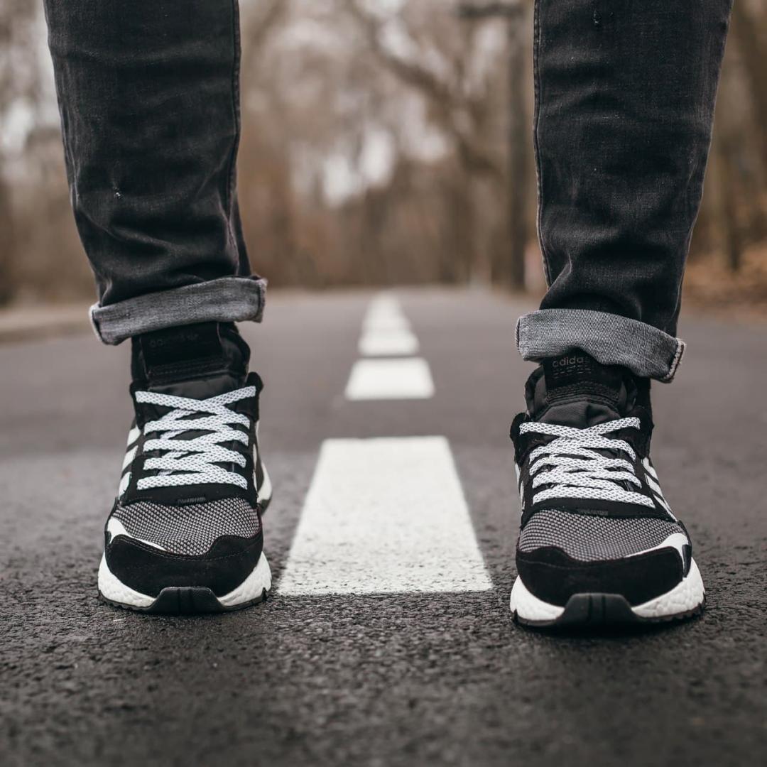 Adidas Nite Jogger Black White