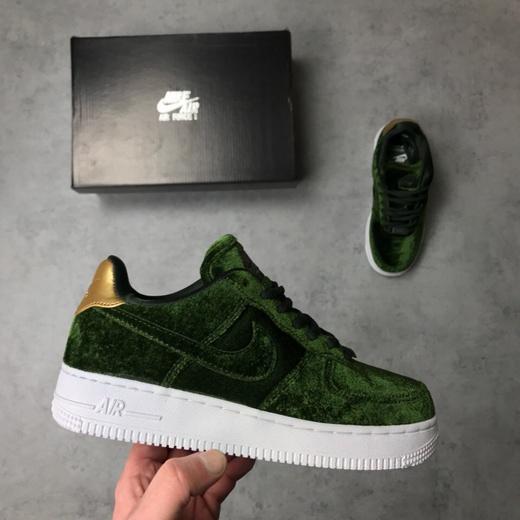 Nike Air Force 1 Plush Velvet Green