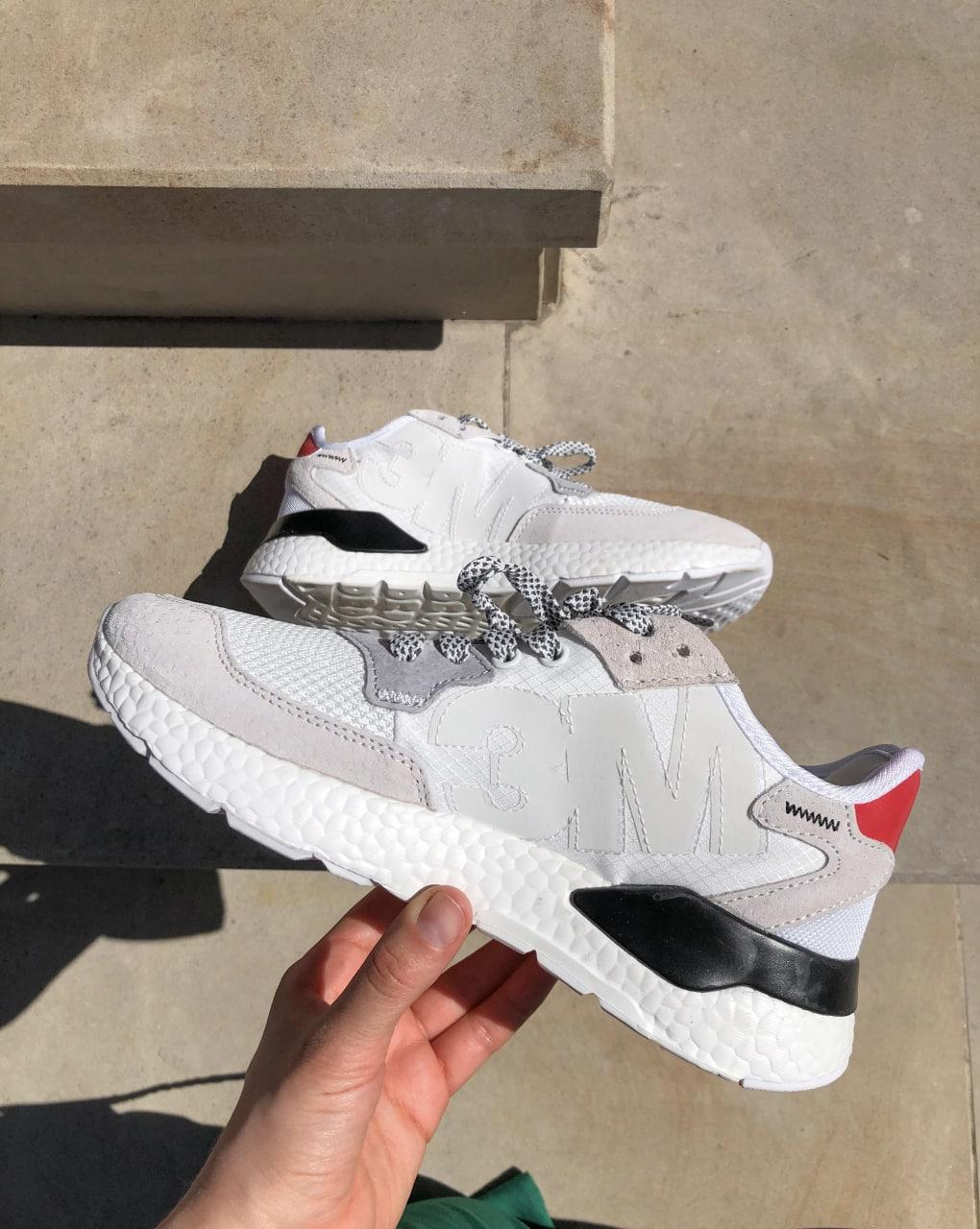 Adidas Nite Jogger White Grey Red Black