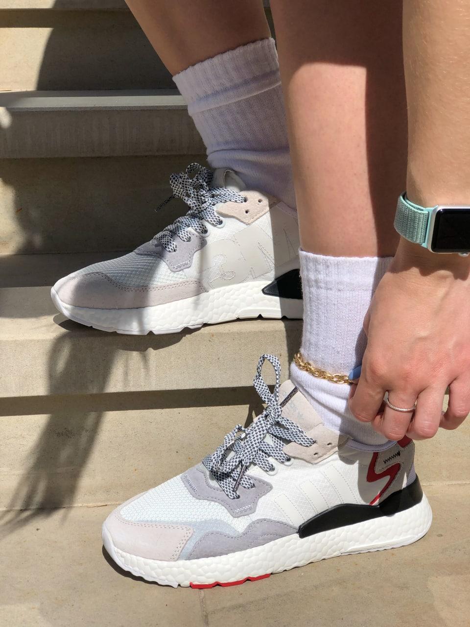 Adidas Nite Jogger White Grey Red Black