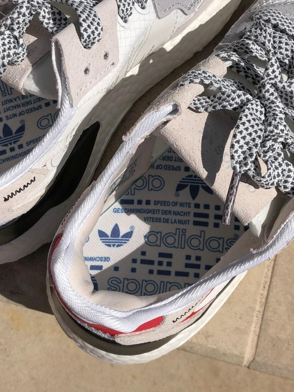 Adidas Nite Jogger White Grey Red Black