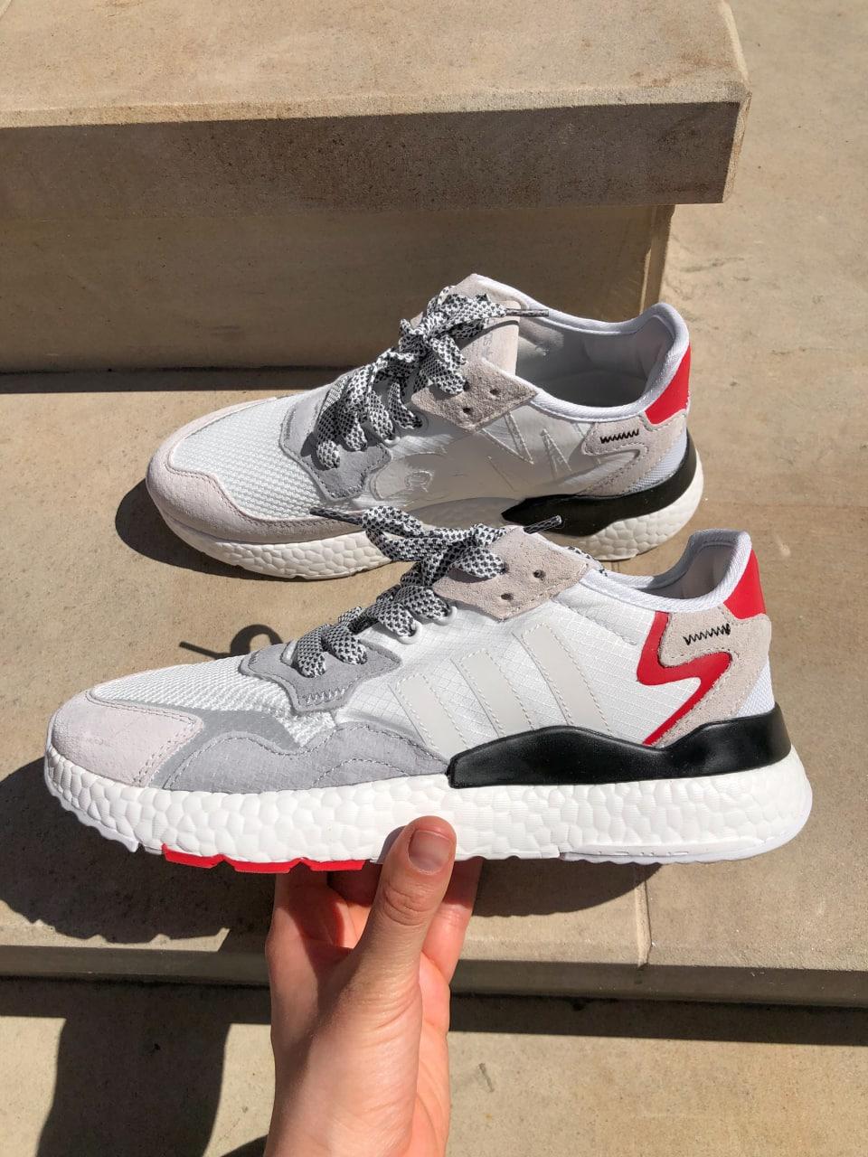 Adidas Nite Jogger White Grey Red Black