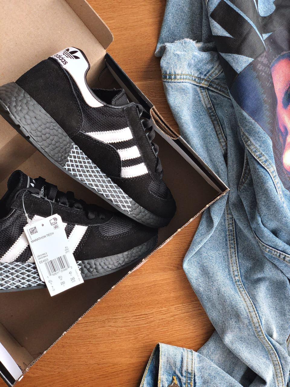 Adidas Marathon Tech Black White 2