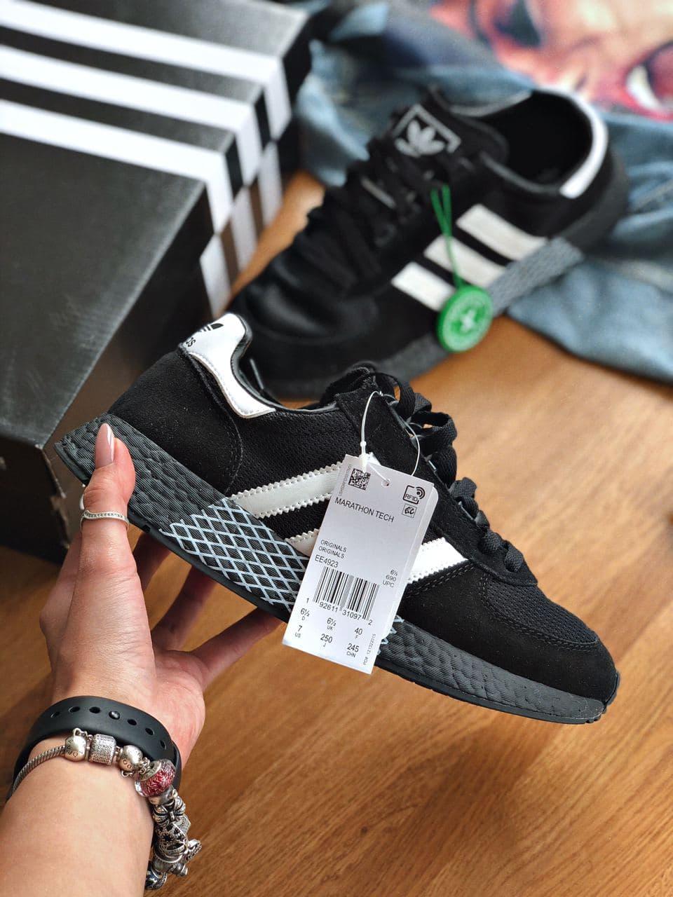 Adidas Marathon Tech Black White 2