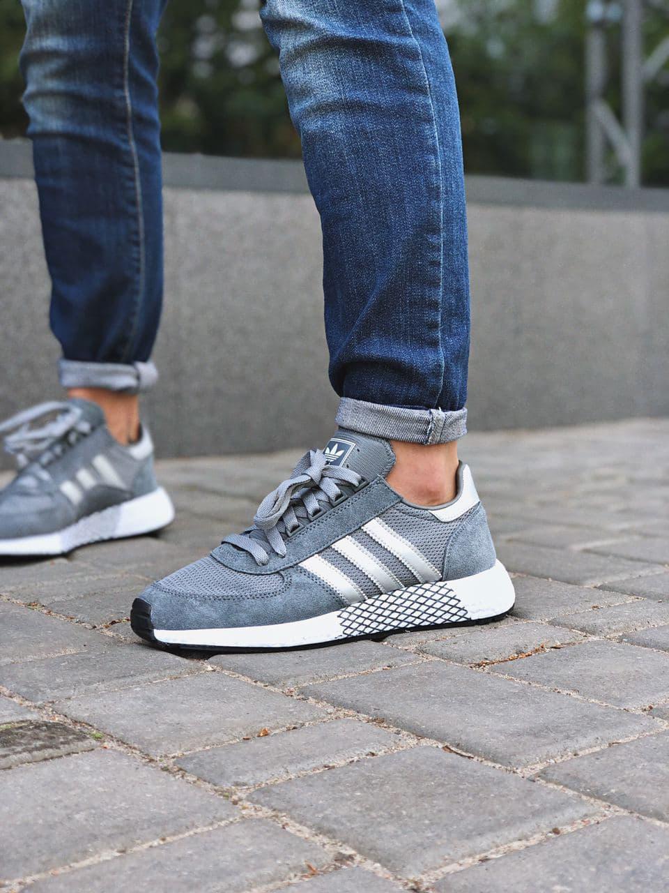 Adidas Marathon Tech Grey White 1
