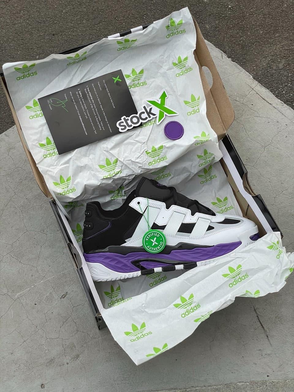 Adidas Niteball White Black Violet