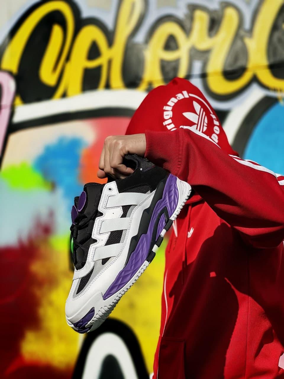Adidas Niteball White Black Violet