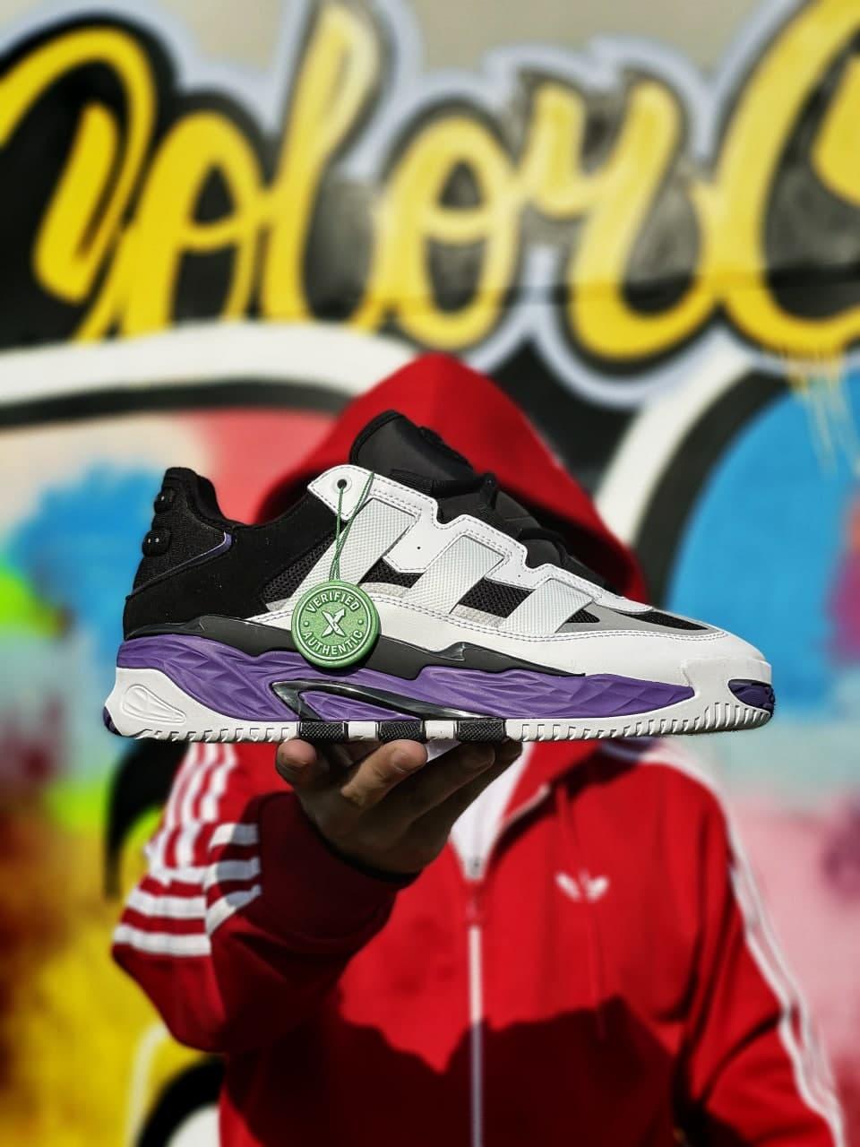 Adidas Niteball White Black Violet